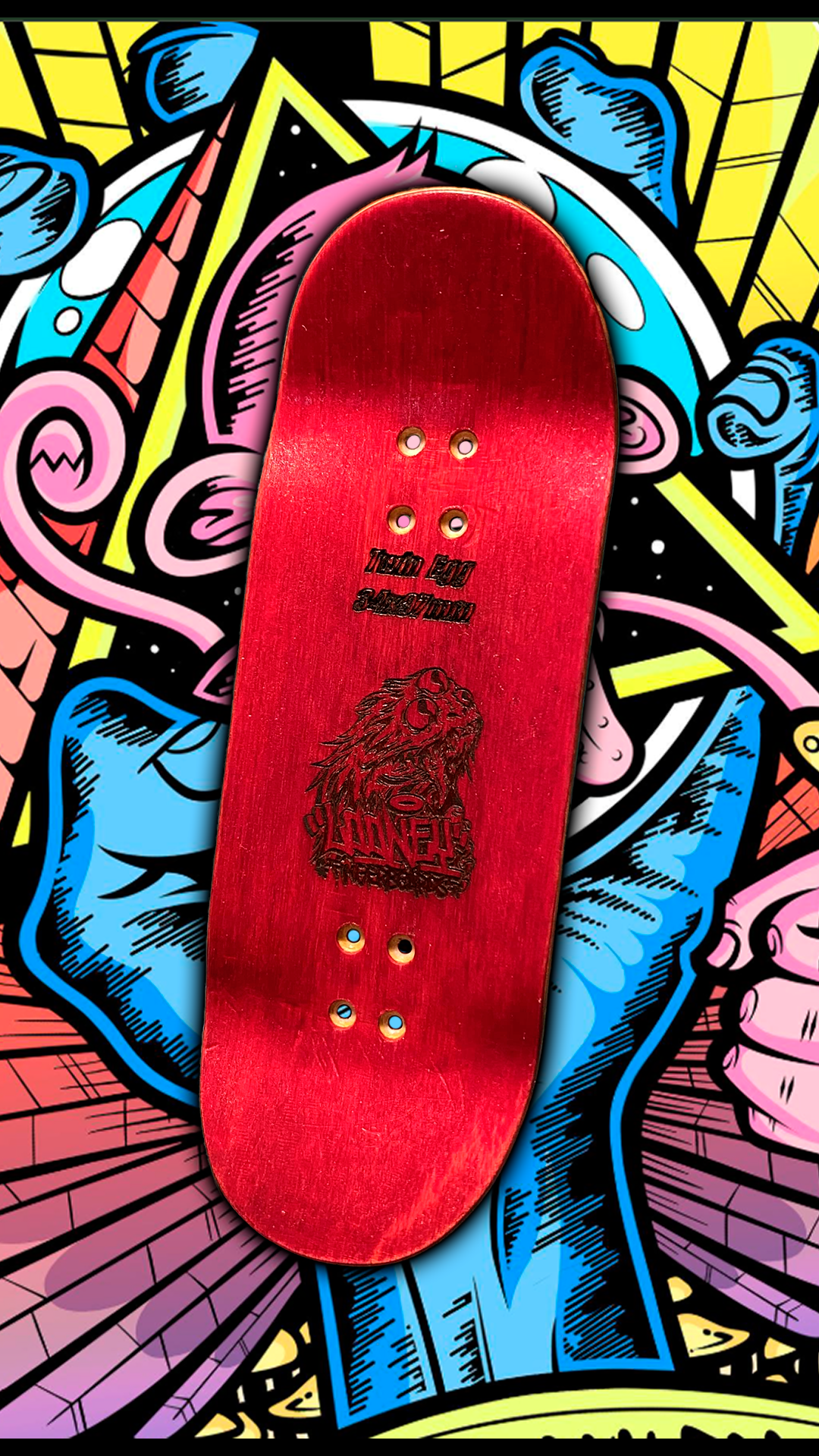 DMT monkey fingerskateboard, fingerboard professional 34mm x 97mm