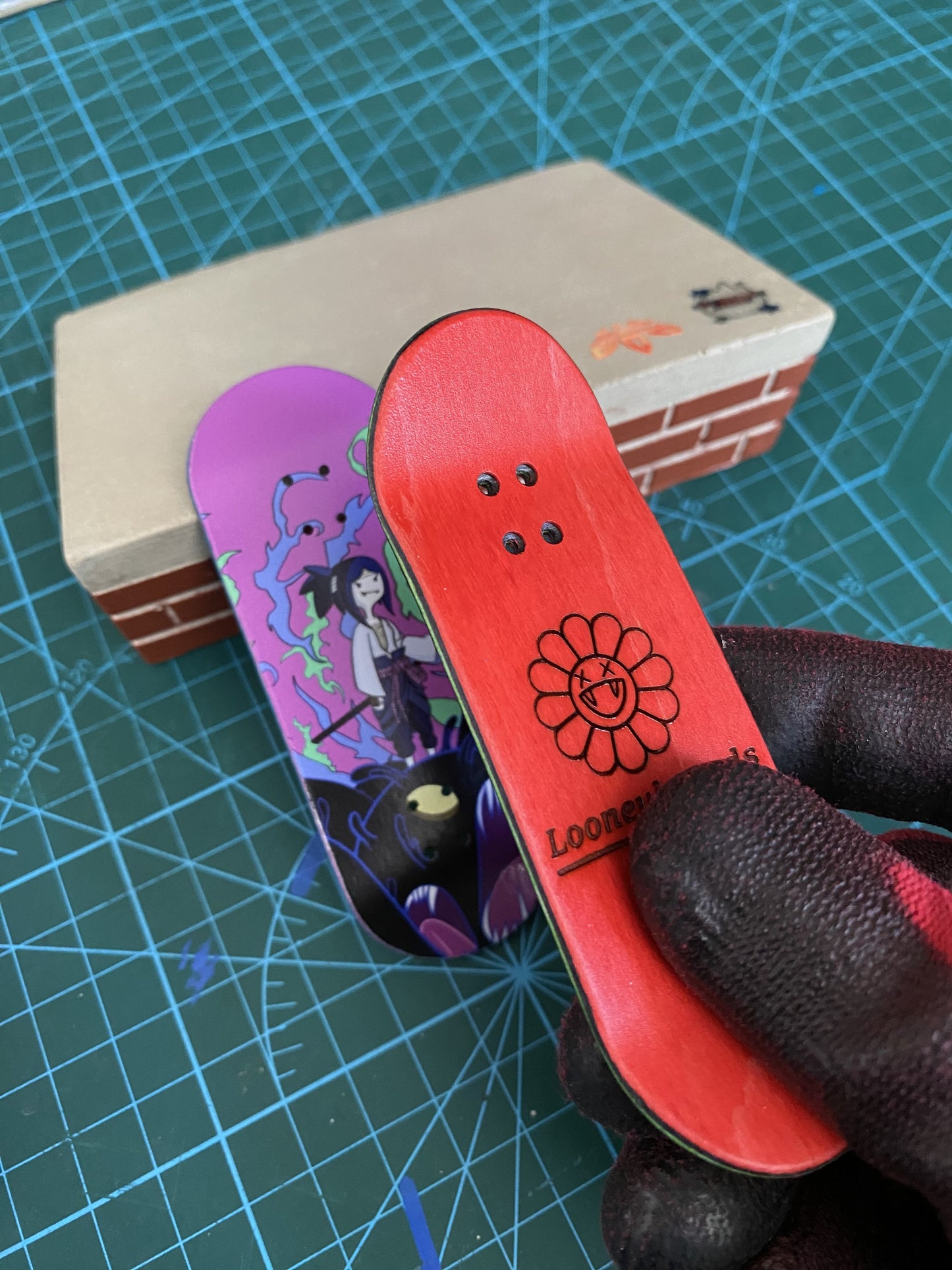 Adventure Time Fingerskateboard, 34mm x 97mm, professional maple fingerboard