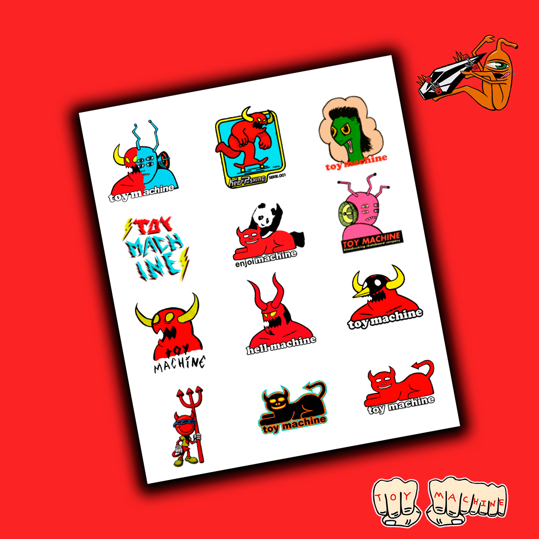 Fingerskateboard Stickers, miniature sticker for fingerboards
