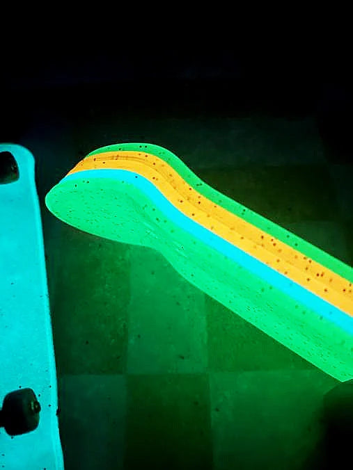 Glow-in-the-Dark Fingerboards 34 mm x 100 mm, fluorescent fingerboards pro