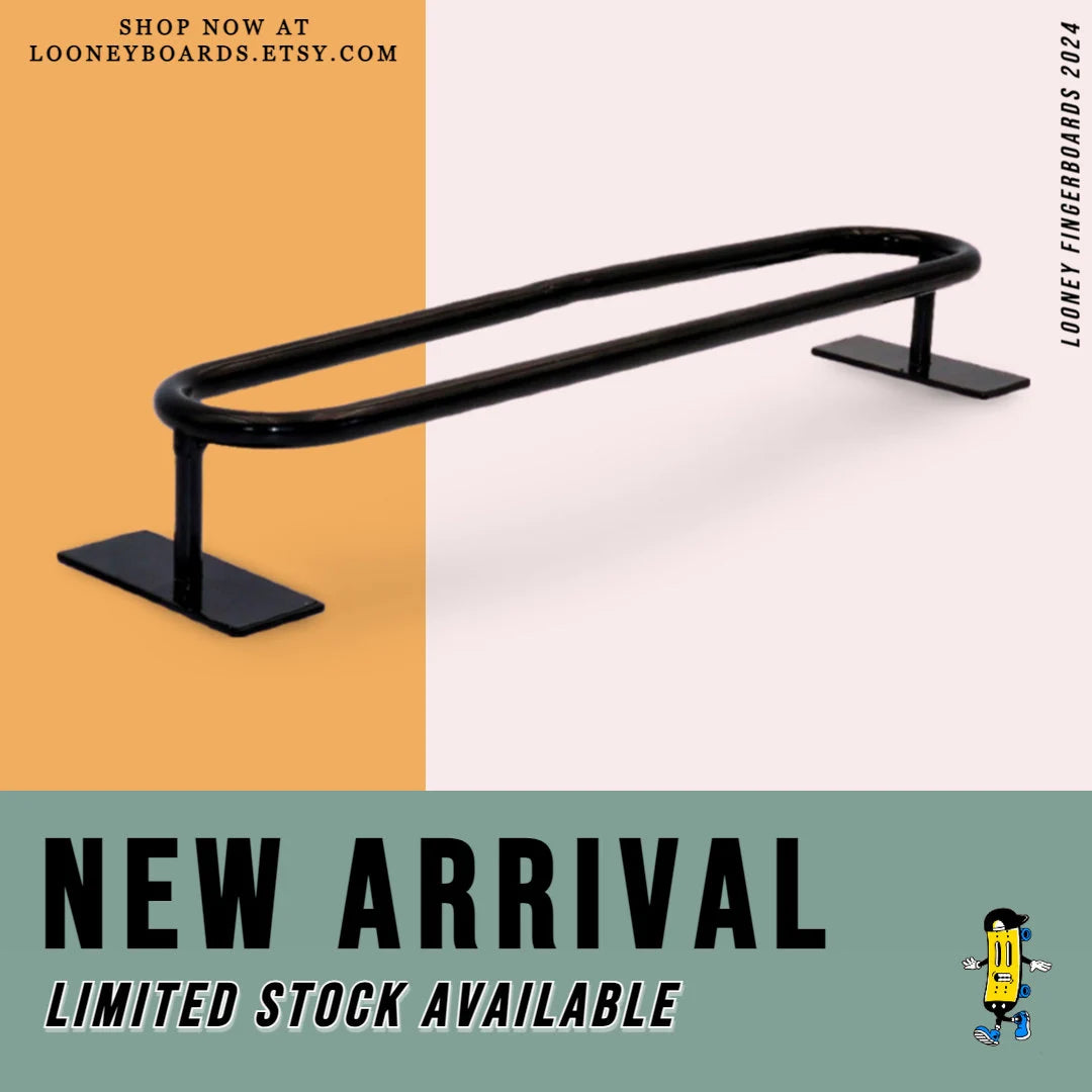 NEW unique fingerboard flatrail round, Fingerskateboard flatrail circle round unique