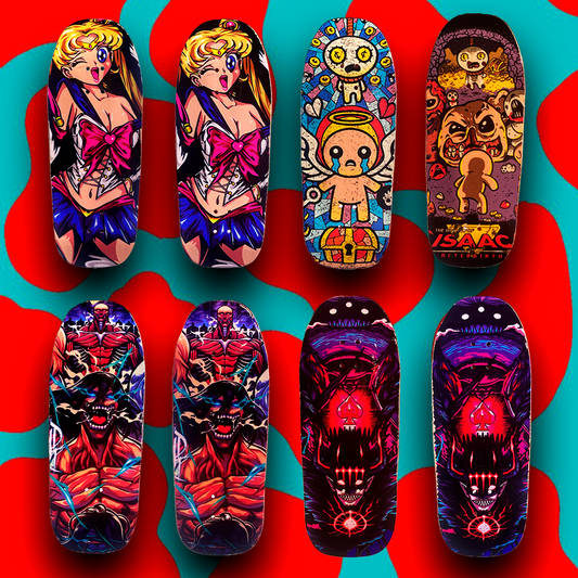 Cruiser Shape fingerboard deck, unique pro fingerskateboard 35mm x 97.5mm