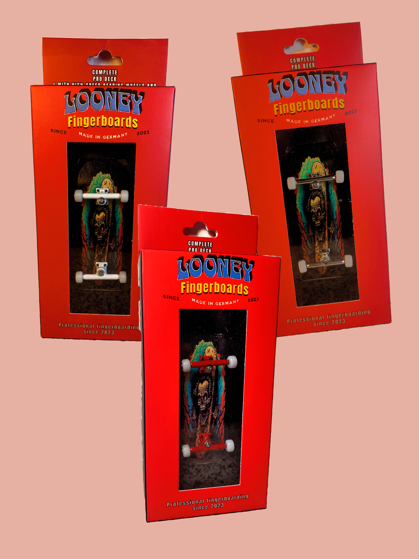 Fingerboard COMPLETE setup 34mm x 98mm, professional complete finger skateboard