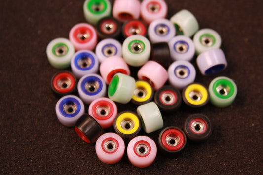 Double layer color fingerboard wheels, 7.8mm*5.1mm Street Shapes 70D pro finger skateboard wheels dual durometer