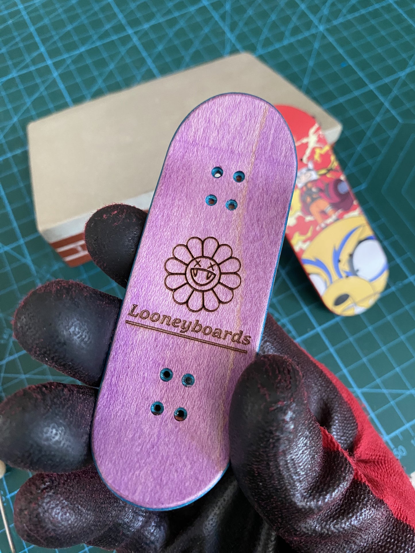 Adventure Time Fingerskateboard, 34mm x 97mm, professional maple fingerboard