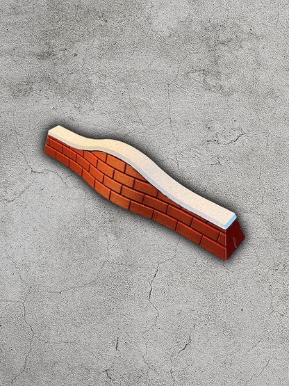 Slappy Curb Fingerskateboard ramp, fingerboard obstacle 3D printed