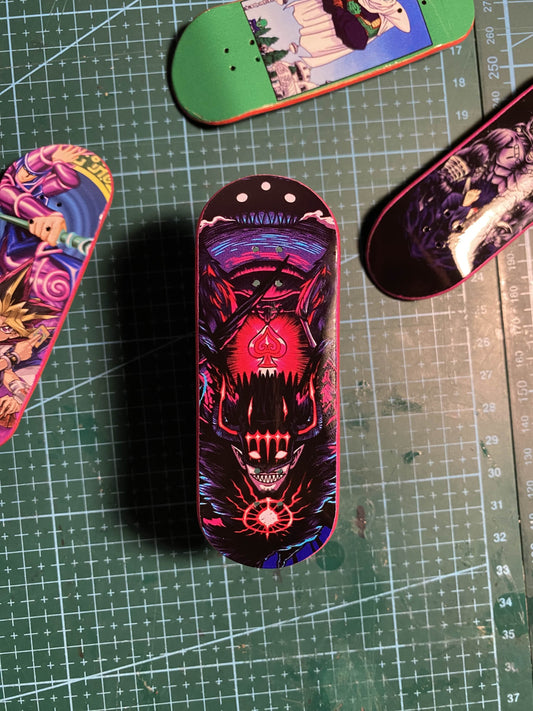 Black Clover Fingerskateboard, 34x96mm pro fingerboard