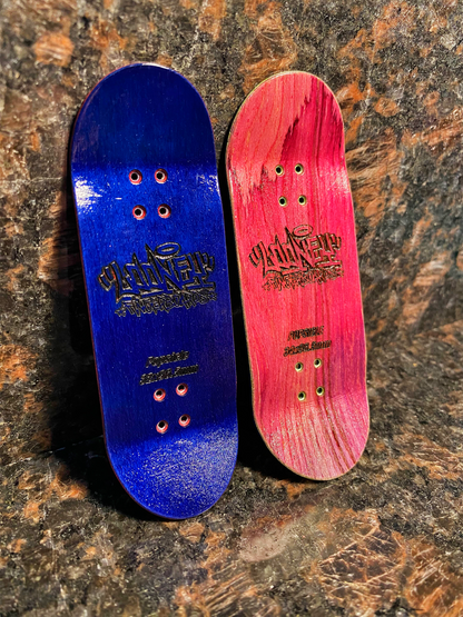 Holographic/Gold engraved fingerskateboard, fingerboard professional