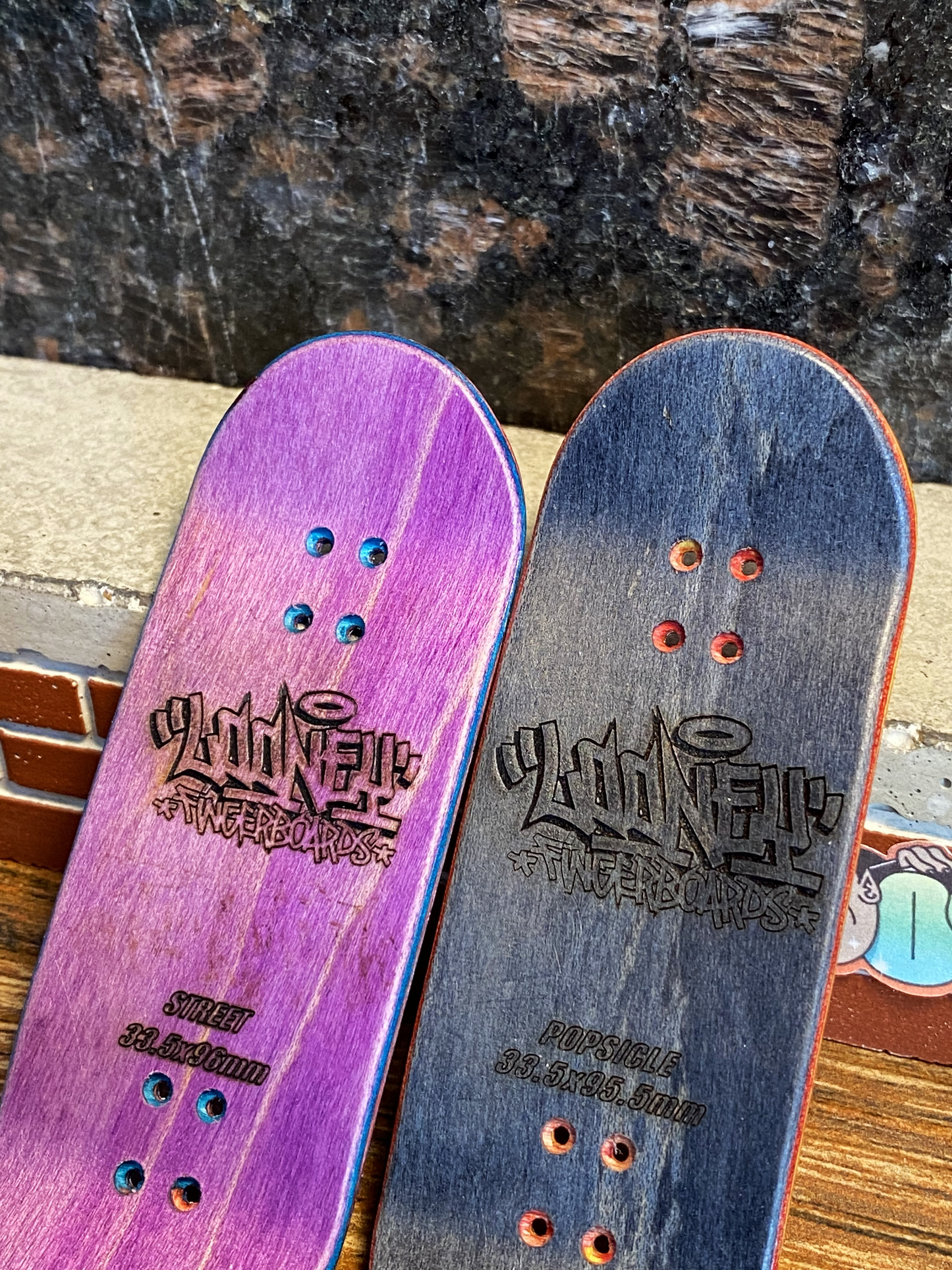 Adventure Time Fingerskateboard, 33.5 x 96mm, professional maple fingerboard