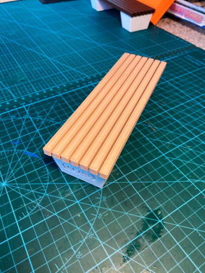 Fingerskateboard Park Bench V1, 3D printed urban park bench fingerboard ramp