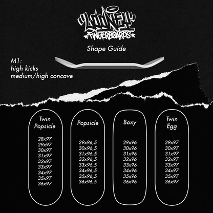 One Piece Fingerboard | Real Wear pro Fingerskateboard Deck