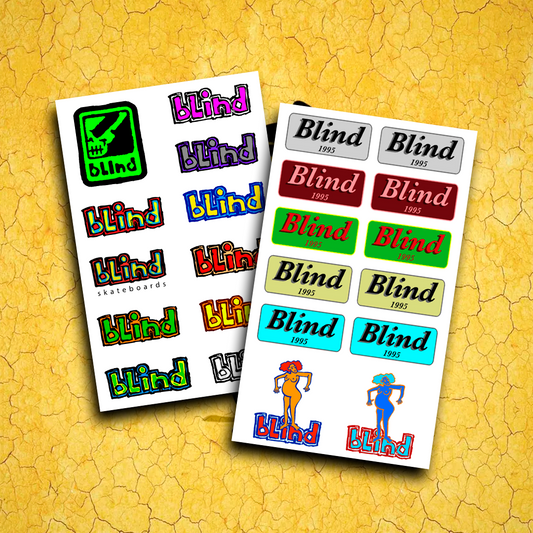 Blind Fingerboard miniature sticker, mini slaps fingerskateboard
