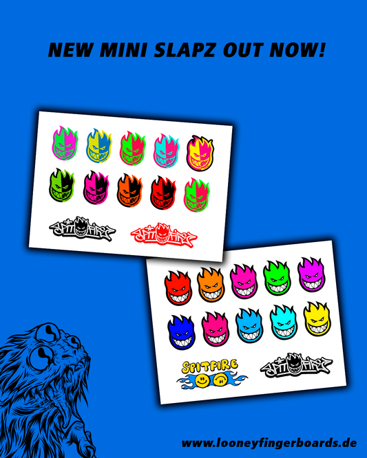 Spitfire Sticker, miniature decals for fingerboards, mini finger skateboard vinyls