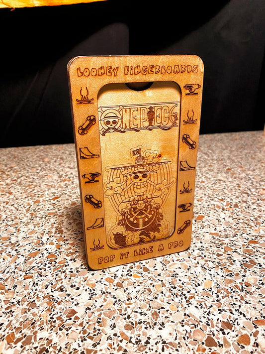 fingerboard case customized, wooden storage box laser cut, finger skateboard unit personalized