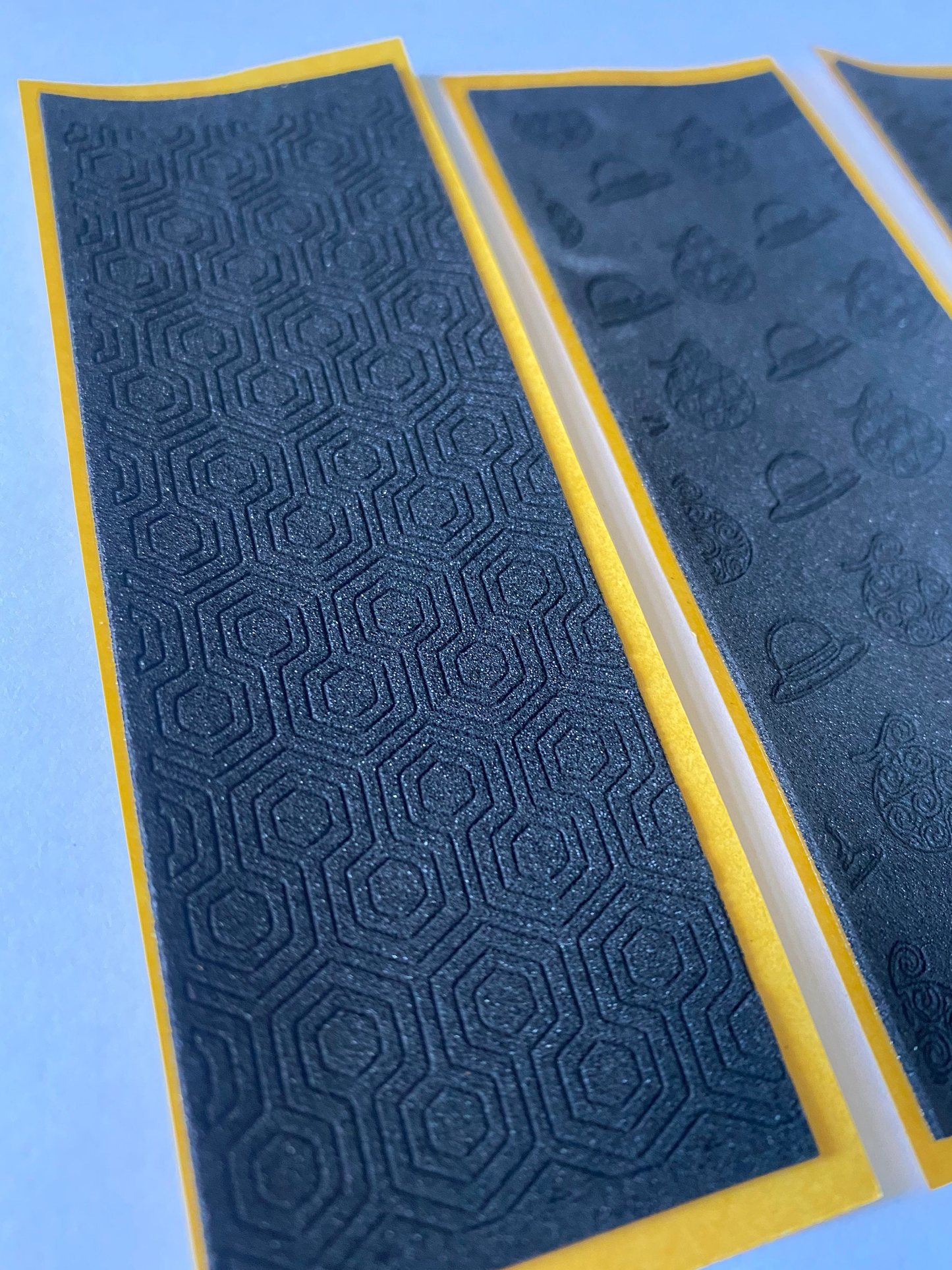 Engraved custom pro fingerboard foam tape, pattern riptape 0,5mm finger skateboards